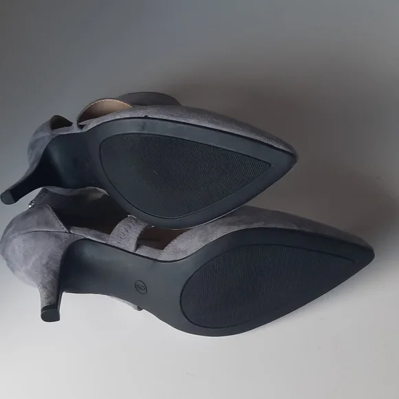 Gray Strappy Heels - Picture 3 of 4